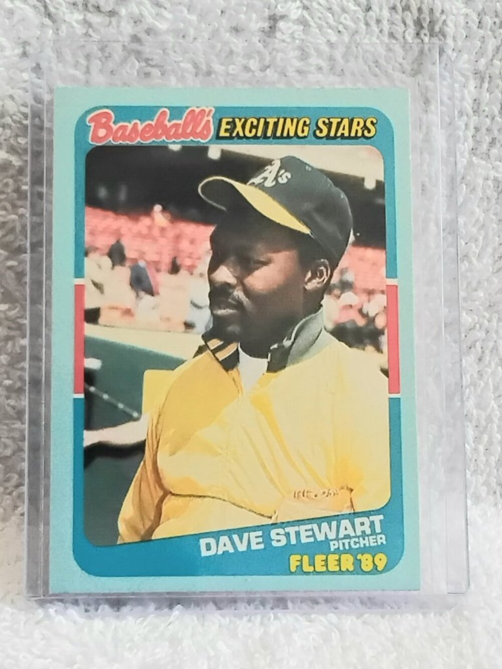 5/$20 Mint 1989 Fleer Dave Stewart Baseball's Exciting Stars MLB Card 39!!